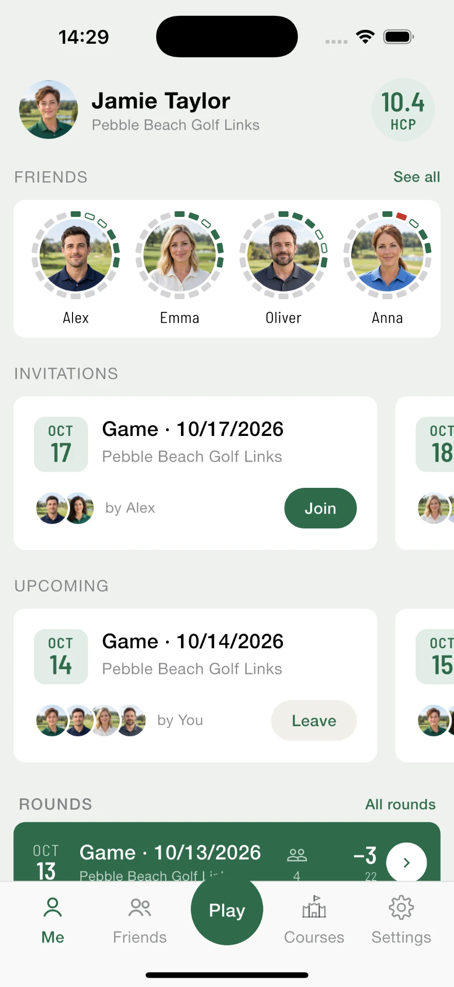 Tee.box — Home screen
